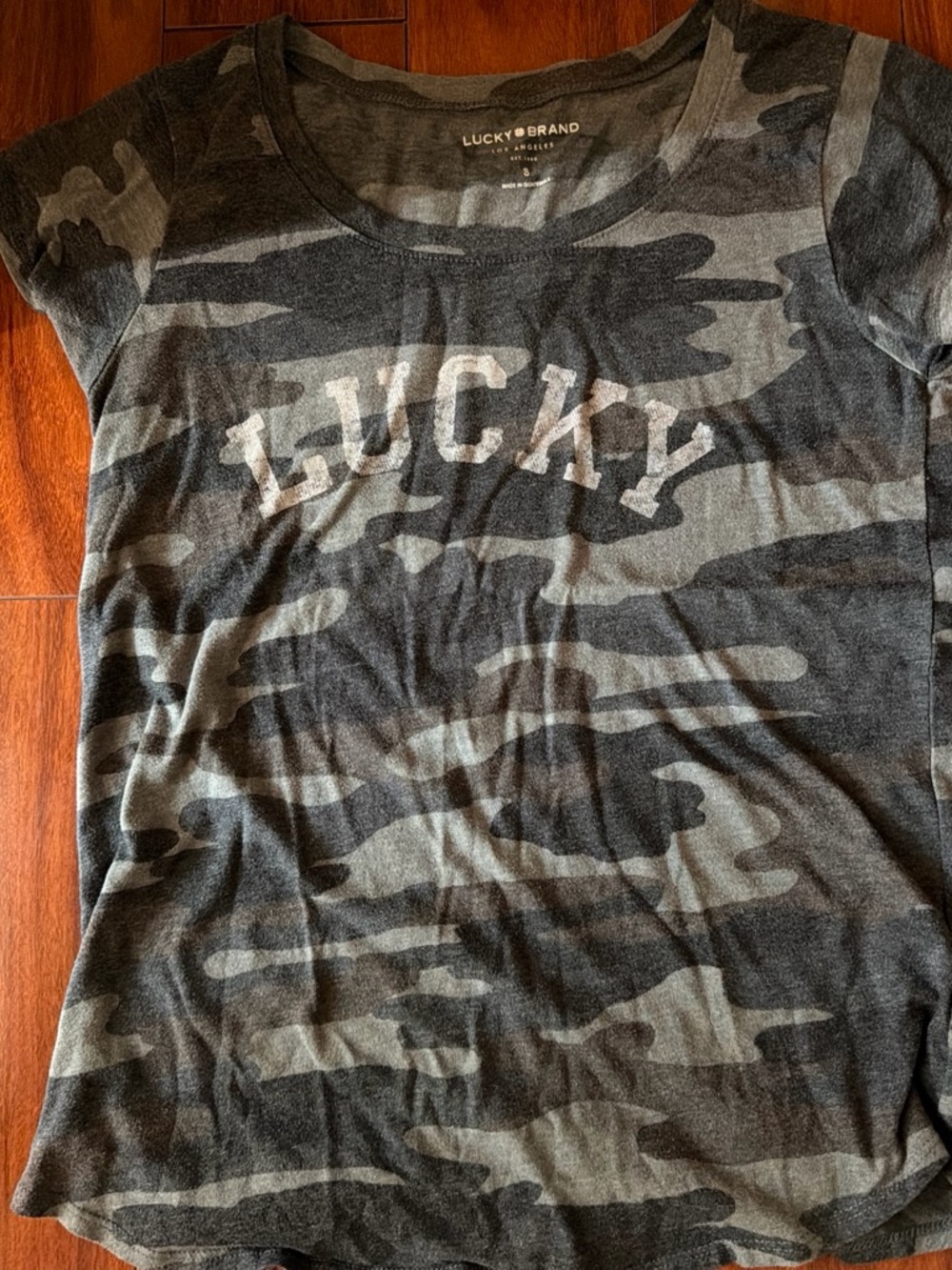 Lucky Brand camouflage women’s top
